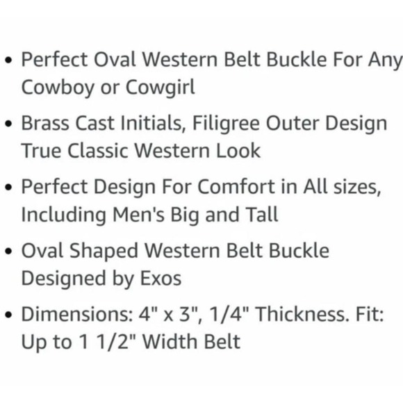 Montana Silversmiths Exos Brass Cast Filigree Initial "R" Western Belt Buckle! - Picture 6 of 6